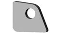 Bracket for a tipping cylinder. lower