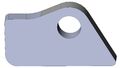Bracket for a tipping cylinder, upper